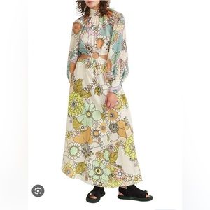 Alemais Farrah Cut Out Midi Dress